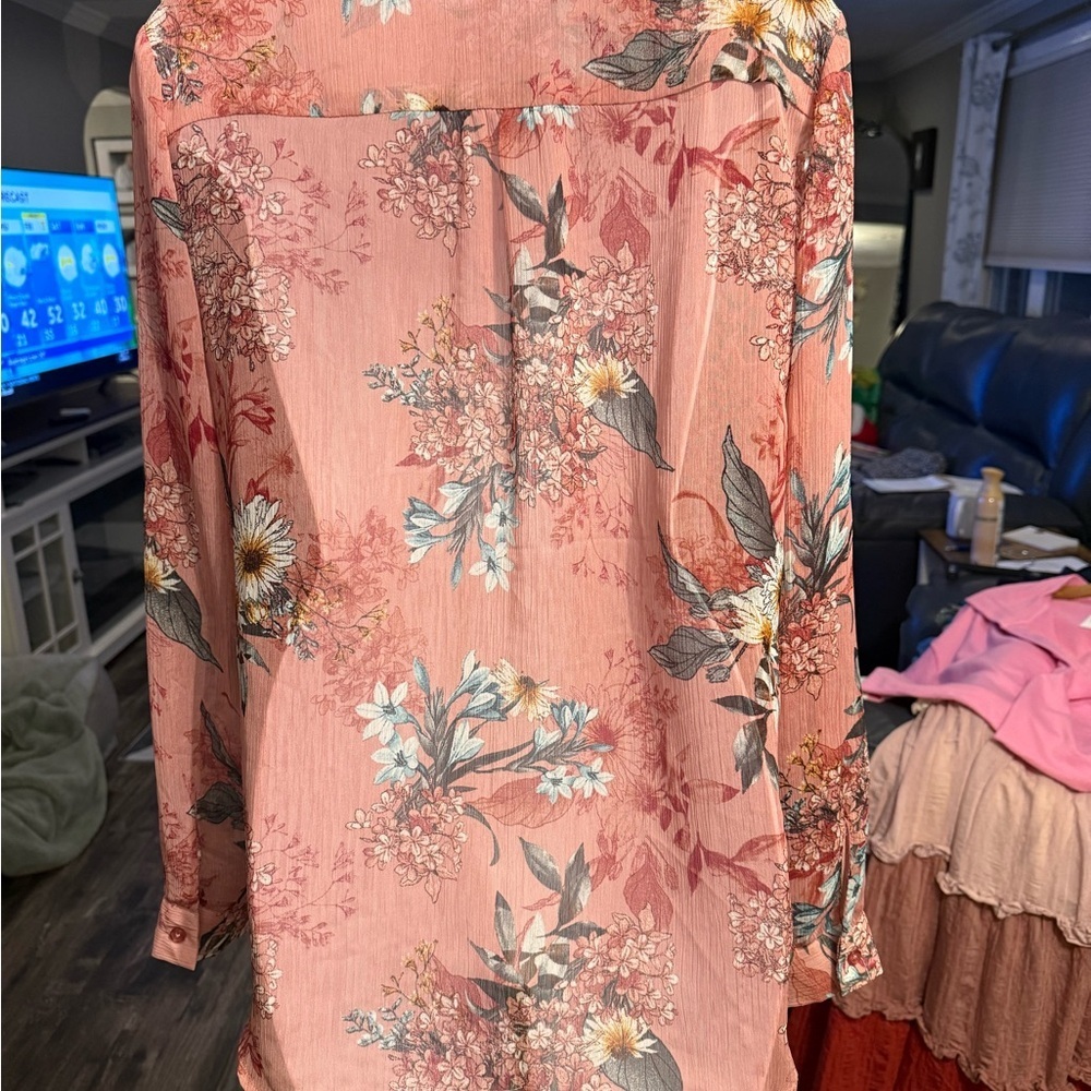 Kut from the Kloth Pink Floral Top - Picture 3 of 4